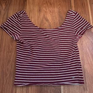 American Eagle Striped Crop Top